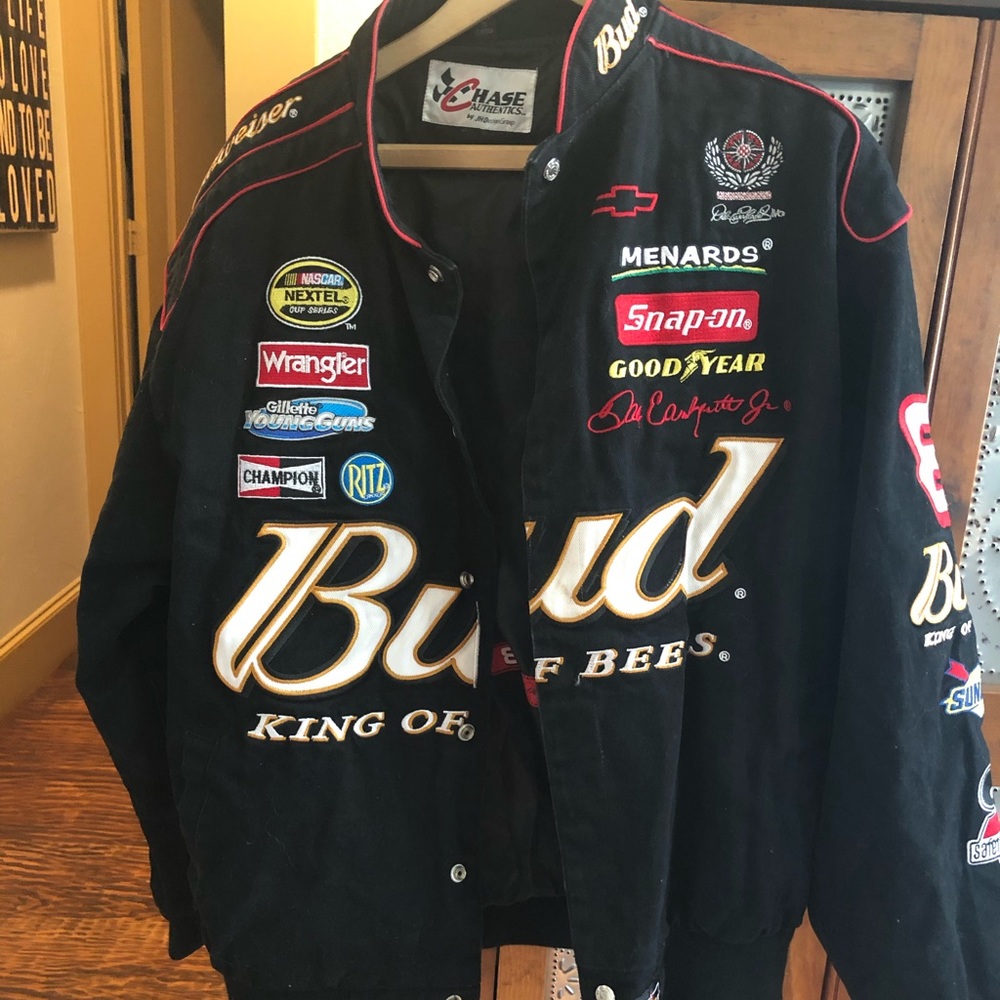 NASCAR genuine #8 jacket Sz L/XL